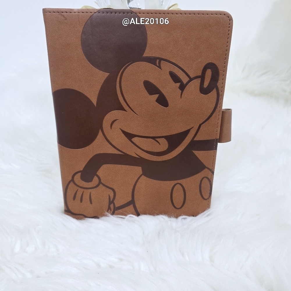 Walt Disney Mickey MouseBrown Leather Journal BlankPages Book drawing - Picture 3 of 15